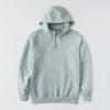 Camisola com capuz e fecho de 1/4 de comprimento Paxton para homem, resistente e repelente à água - Hoodies carhartt Rain Defender