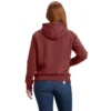 Camisola com capuz e logótipo Clarksburg icónica para mulher, com corte descontraído e forro polar