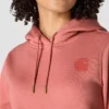 Camisola com capuz e logótipo Clarksburg icónica para mulher, com corte descontraído e forro polar