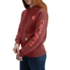 Camisola com capuz e logótipo Clarksburg icónica para mulher, com corte descontraído e forro polar