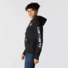 Camisola com capuz e logótipo Clarksburg icónica para mulher, com corte descontraído e forro polar