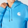 Camisola com capuz e logótipo Clarksburg icónica para mulher, com corte descontraído e forro polar