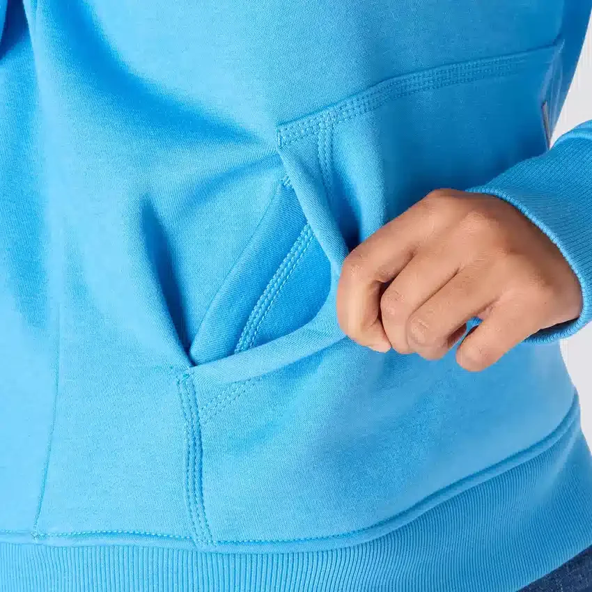 Camisola com capuz e logótipo Clarksburg icónica para mulher, com corte descontraído e forro polar