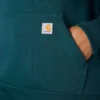Camisola com capuz e logótipo Clarksburg icónica para mulher, com corte descontraído e forro polar