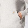 Camisola com capuz e logótipo Clarksburg icónica para mulher, com corte descontraído e forro polar