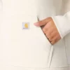Camisola com capuz e logótipo Clarksburg icónica para mulher, com corte descontraído e forro polar