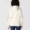 Camisola com capuz e logótipo Clarksburg icónica para mulher, com corte descontraído e forro polar
