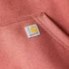 Camisola com capuz e logótipo Clarksburg icónica para mulher, com corte descontraído e forro polar