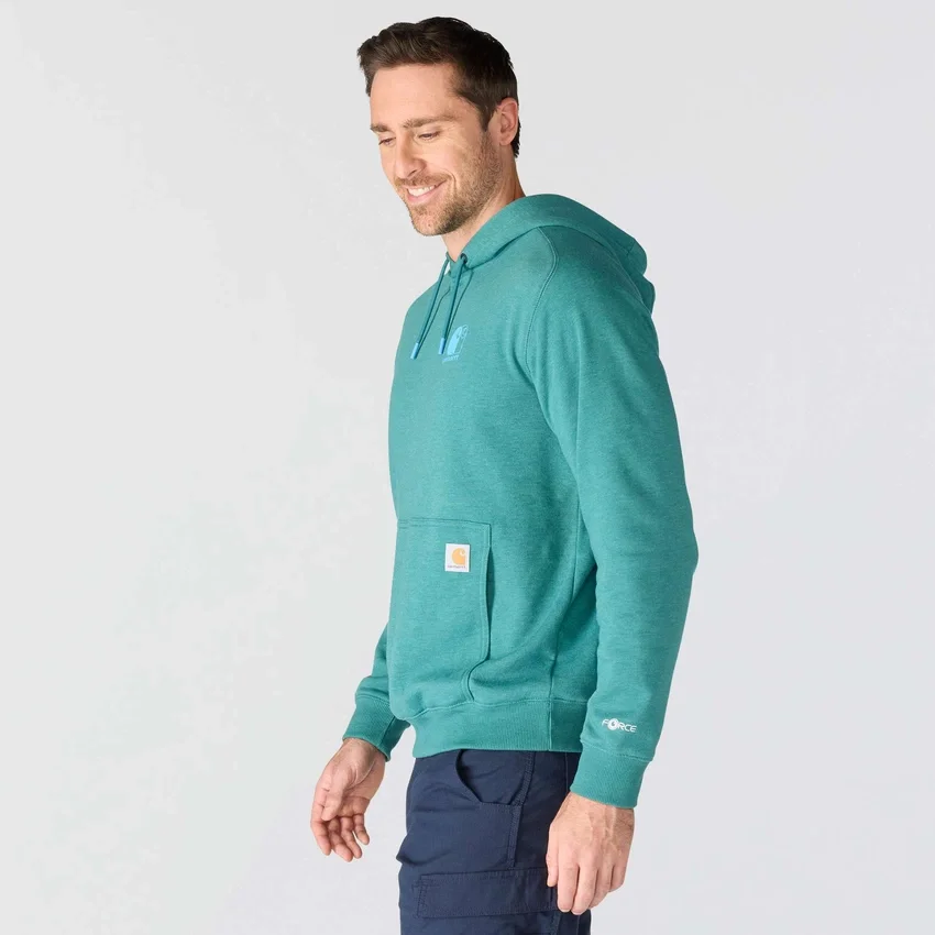 Camisola com capuz e logótipo Force para homem, com tecnologia de absorção de humidade