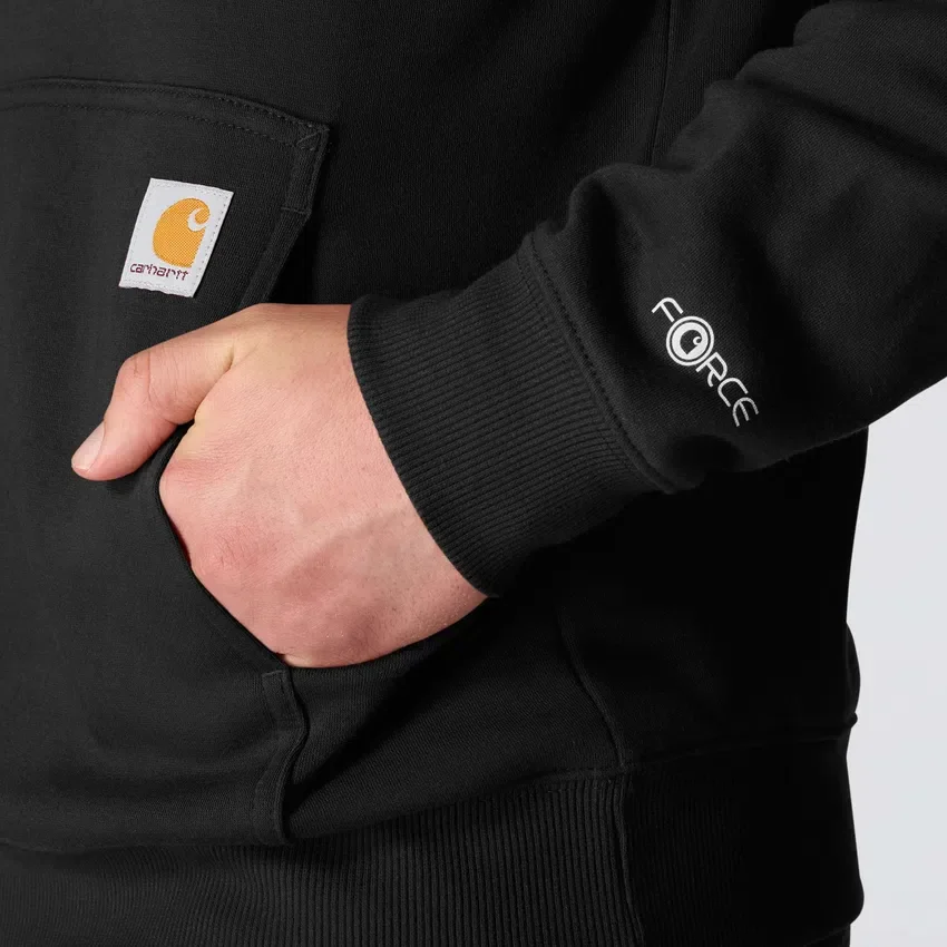 Camisola com capuz e logótipo Force para homem, com tecnologia de absorção de humidade