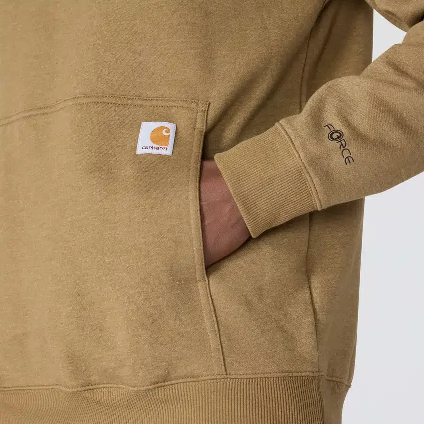 Camisola com capuz e logótipo Force para homem, com tecnologia de absorção de humidade