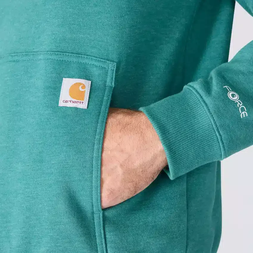 Camisola com capuz e logótipo Force para homem, com tecnologia de absorção de humidade