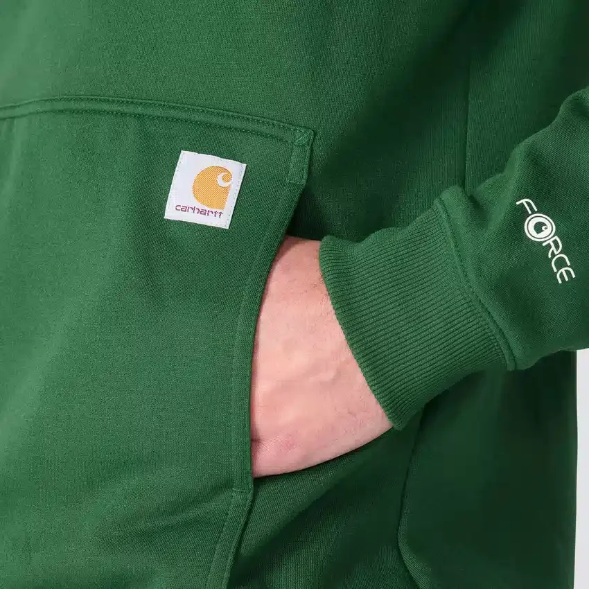 Camisola com capuz e logótipo Force para homem, com tecnologia de absorção de humidade