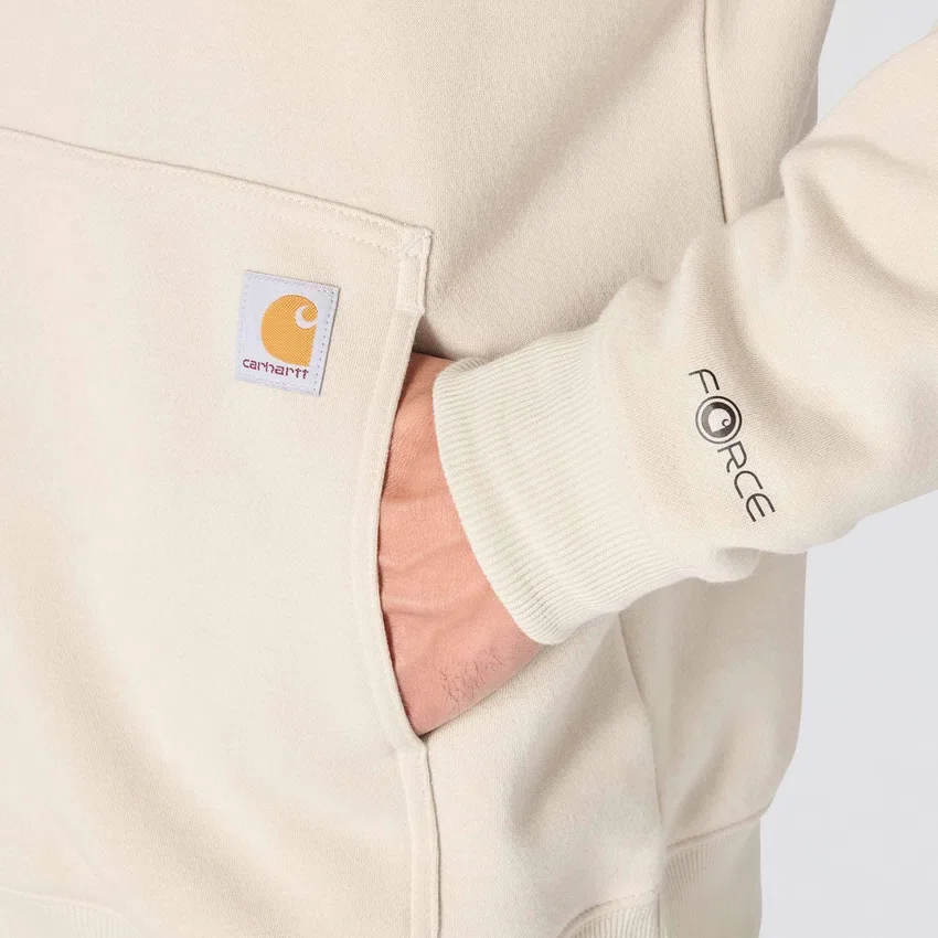 Camisola com capuz e logótipo Force para homem, com tecnologia de absorção de humidade