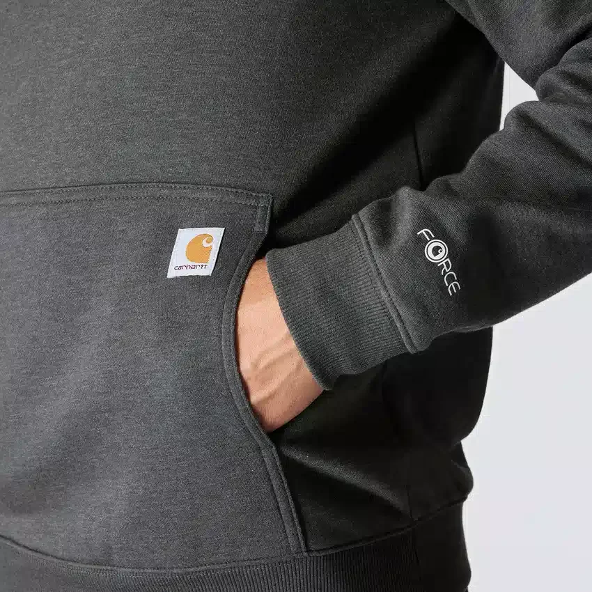 Camisola com capuz e logótipo Force para homem, com tecnologia de absorção de humidade