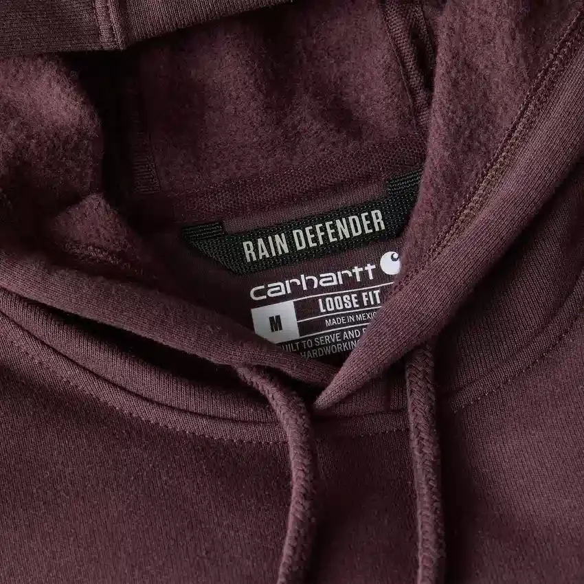 Camisola com capuz e logótipo gráfico de corte largo para homem, de peso médio - Hoodies Rain Defender