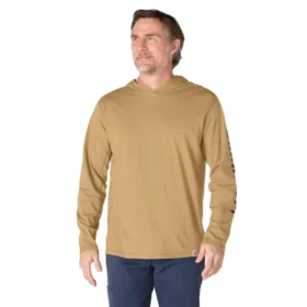 Camisola com capuz e logótipo para homem, corte descontraído e absorção de humidade