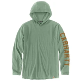 Camisola com capuz e logótipo para homem, corte descontraído e absorção de humidade