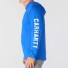 Camisola com capuz e logótipo para homem, corte descontraído e absorção de humidade