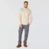 Camisola com capuz e logótipo para homem, corte descontraído e absorção de humidade