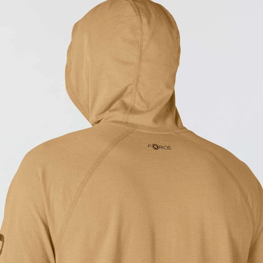 Camisola com capuz e logótipo para homem, corte descontraído e absorção de humidade