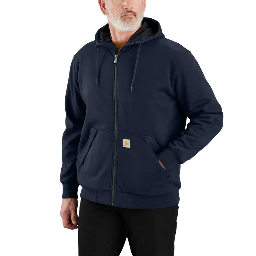 Camisola com capuz, fecho completo e forro térmico repelente à água Paxton para homem - Carhartt Rain Defender Hoodies