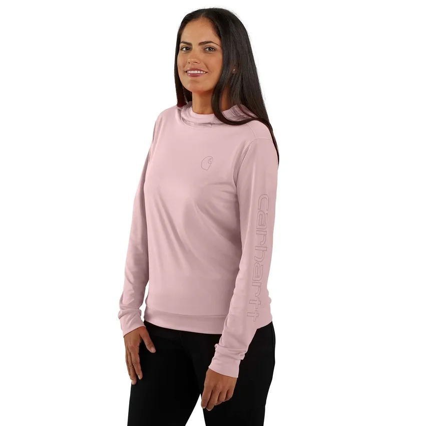 Camisola com capuz Force Sun Defender UPF 50+ para mulher, com absorção de humidade - Hoodies de proteção solar