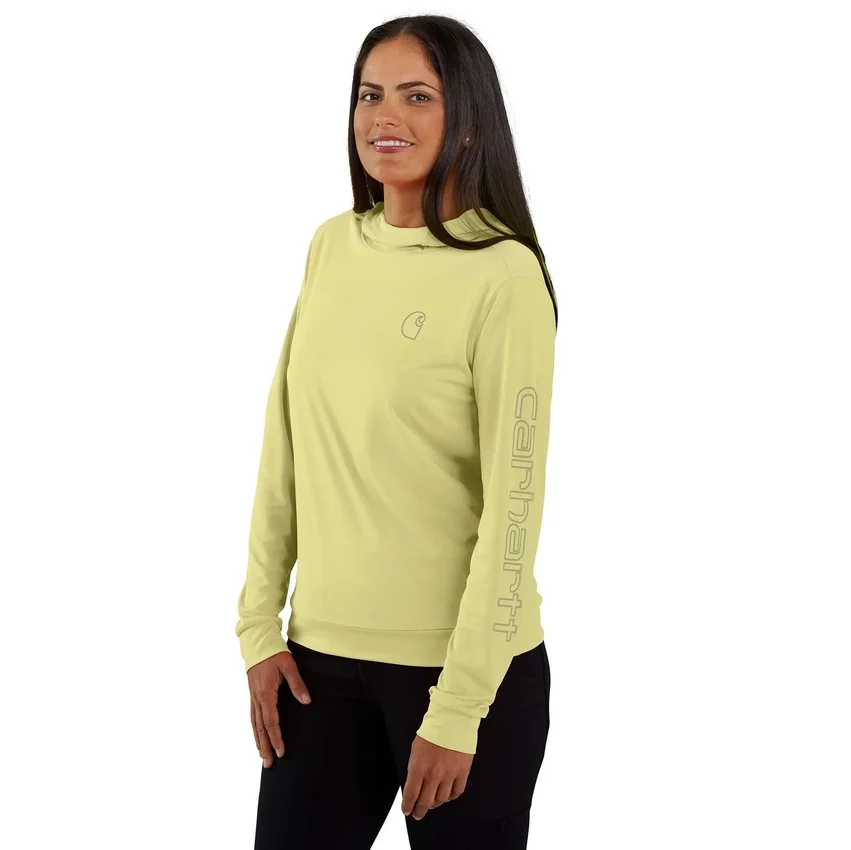 Camisola com capuz Force Sun Defender UPF 50+ para mulher, com absorção de humidade - Hoodies de proteção solar
