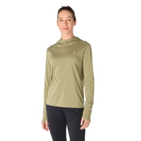 Camisola com capuz Force Sun Defender UPF 50+ para mulher, com absorção de humidade - Hoodies de proteção solar
