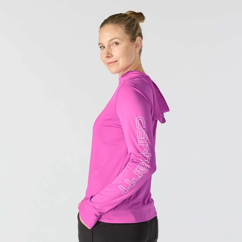Camisola com capuz Force Sun Defender UPF 50+ para mulher, com absorção de humidade - Hoodies de proteção solar
