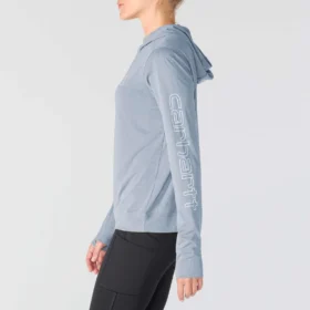 Camisola com capuz Force Sun Defender UPF 50+ para mulher, com absorção de humidade – Hoodies de proteção solar