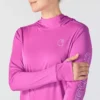 Camisola com capuz Force Sun Defender UPF 50+ para mulher, com absorção de humidade - Hoodies de proteção solar
