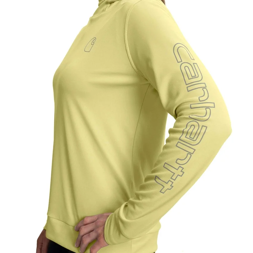 Camisola com capuz Force Sun Defender UPF 50+ para mulher, com absorção de humidade - Hoodies de proteção solar