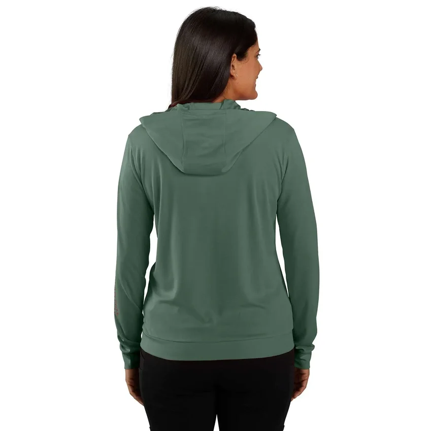 Camisola com capuz Force Sun Defender UPF 50+ para mulher, com absorção de humidade - Hoodies de proteção solar
