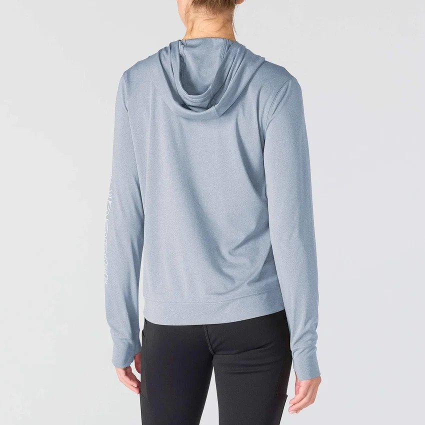 Camisola com capuz Force Sun Defender UPF 50+ para mulher, com absorção de humidade - Hoodies de proteção solar