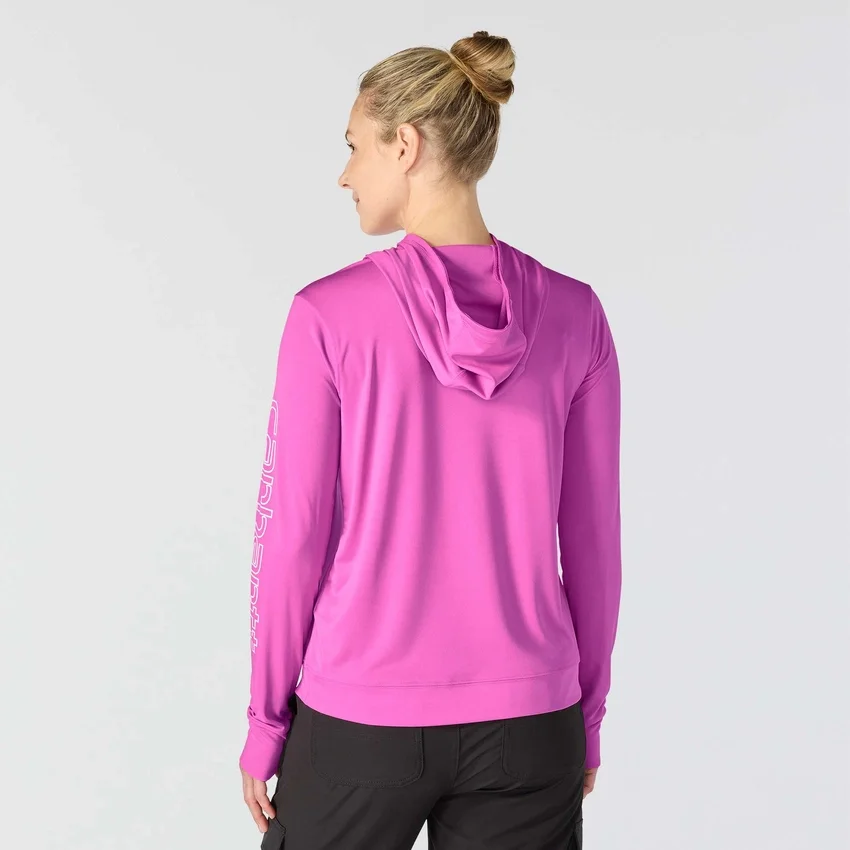 Camisola com capuz Force Sun Defender UPF 50+ para mulher, com absorção de humidade - Hoodies de proteção solar