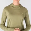 Camisola com capuz Force Sun Defender UPF 50+ para mulher, com absorção de humidade - Hoodies de proteção solar