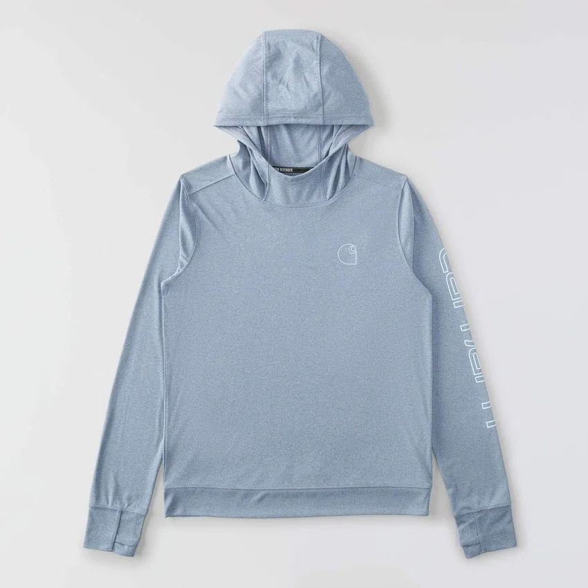 Camisola com capuz Force Sun Defender UPF 50+ para mulher, com absorção de humidade - Hoodies de proteção solar