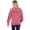 Camisola com capuz leve em Tencel, corte largo e logótipo gráfico, para mulher