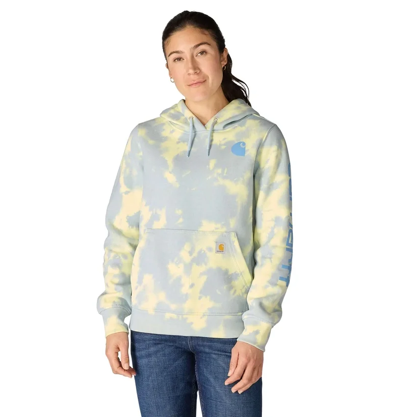 Camisola com capuz Marquette Tie Dye para mulher