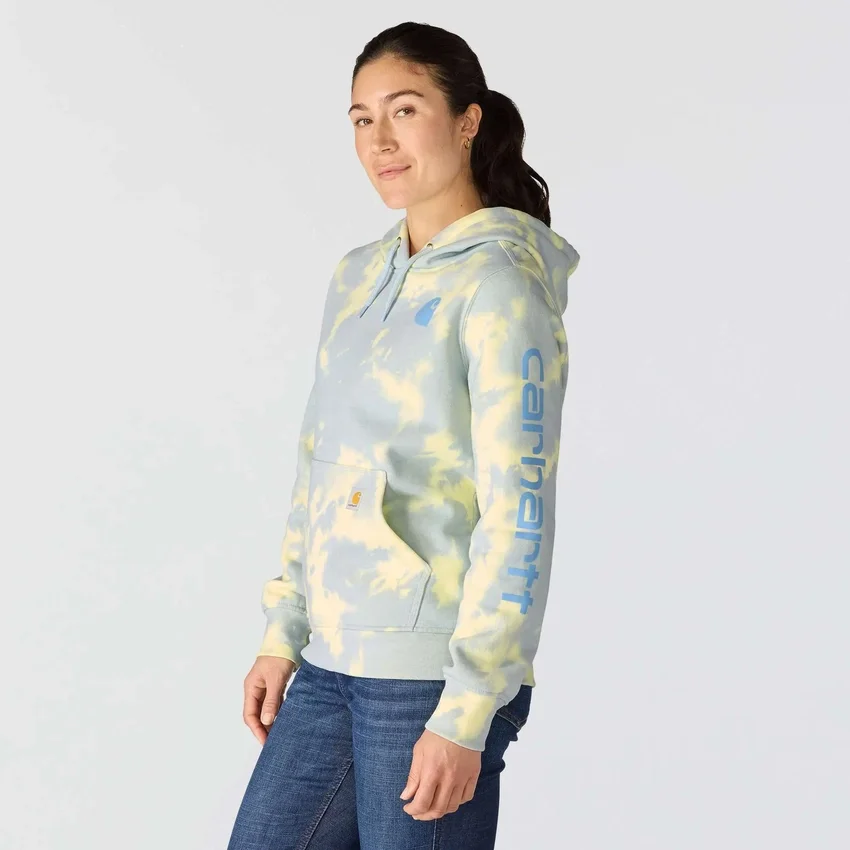 Camisola com capuz Marquette Tie Dye para mulher
