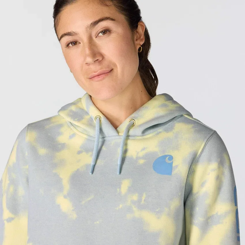 Camisola com capuz Marquette Tie Dye para mulher