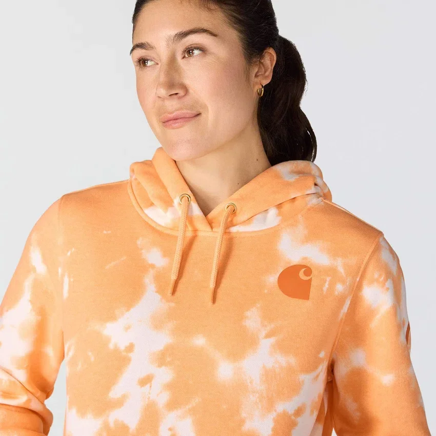 Camisola com capuz Marquette Tie Dye para mulher