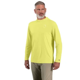 Camisola com capuz masculina Force Sun Defender UPF 50+, leve, com manguitos longos e com absorção de humidade - Hoodies de proteção solar