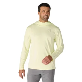 Camisola com capuz masculina Force Sun Defender UPF 50+, leve, com manguitos longos e com absorção de humidade - Hoodies de proteção solar