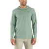 Camisola com capuz masculina Force Sun Defender UPF 50+, leve, com manguitos longos e com absorção de humidade - Hoodies de proteção solar
