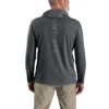 Camisola com capuz masculina Force Sun Defender UPF 50+, leve, com manguitos longos e com absorção de humidade - Hoodies de proteção solar
