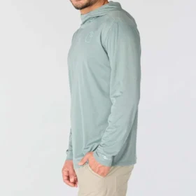 Camisola com capuz masculina Force Sun Defender UPF 50+, leve, com manguitos longos e com absorção de humidade – Hoodies de proteção solar