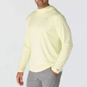 Camisola com capuz masculina Force Sun Defender UPF 50+, leve, com manguitos longos e com absorção de humidade – Hoodies de proteção solar