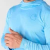 Camisola com capuz masculina Force Sun Defender UPF 50+, leve, com manguitos longos e com absorção de humidade - Hoodies de proteção solar